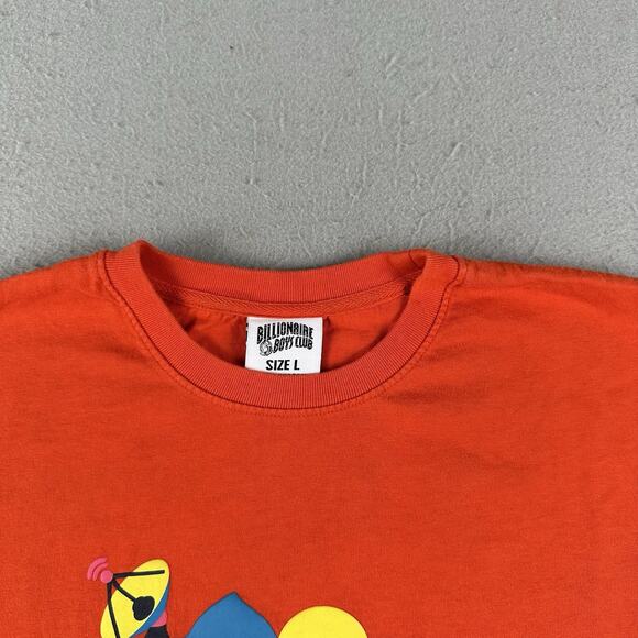 Billionaires Boys Club T Shirt Men’s Large Orange Short Sleeve Pull Over Graphic - Picture 6 of 16